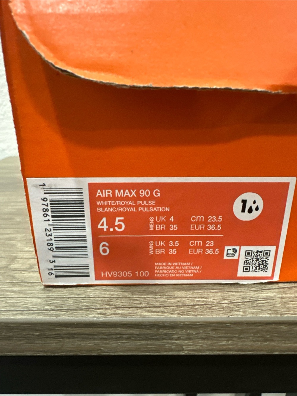 Nike White and Periwinkle Blue Air Max Style Sneakers - Picture 4 of 5